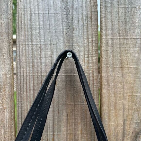 Coach Peyton Leather Double Zip Carryall Tote Bag Black Large - Picture 7 of 12